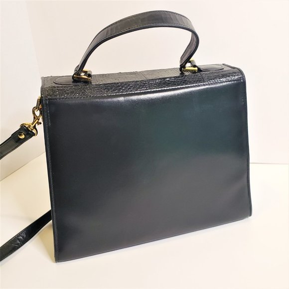 90s/00s Unusual Retro Design Salmon Fish Leather Handbag - Picture 5 of 10